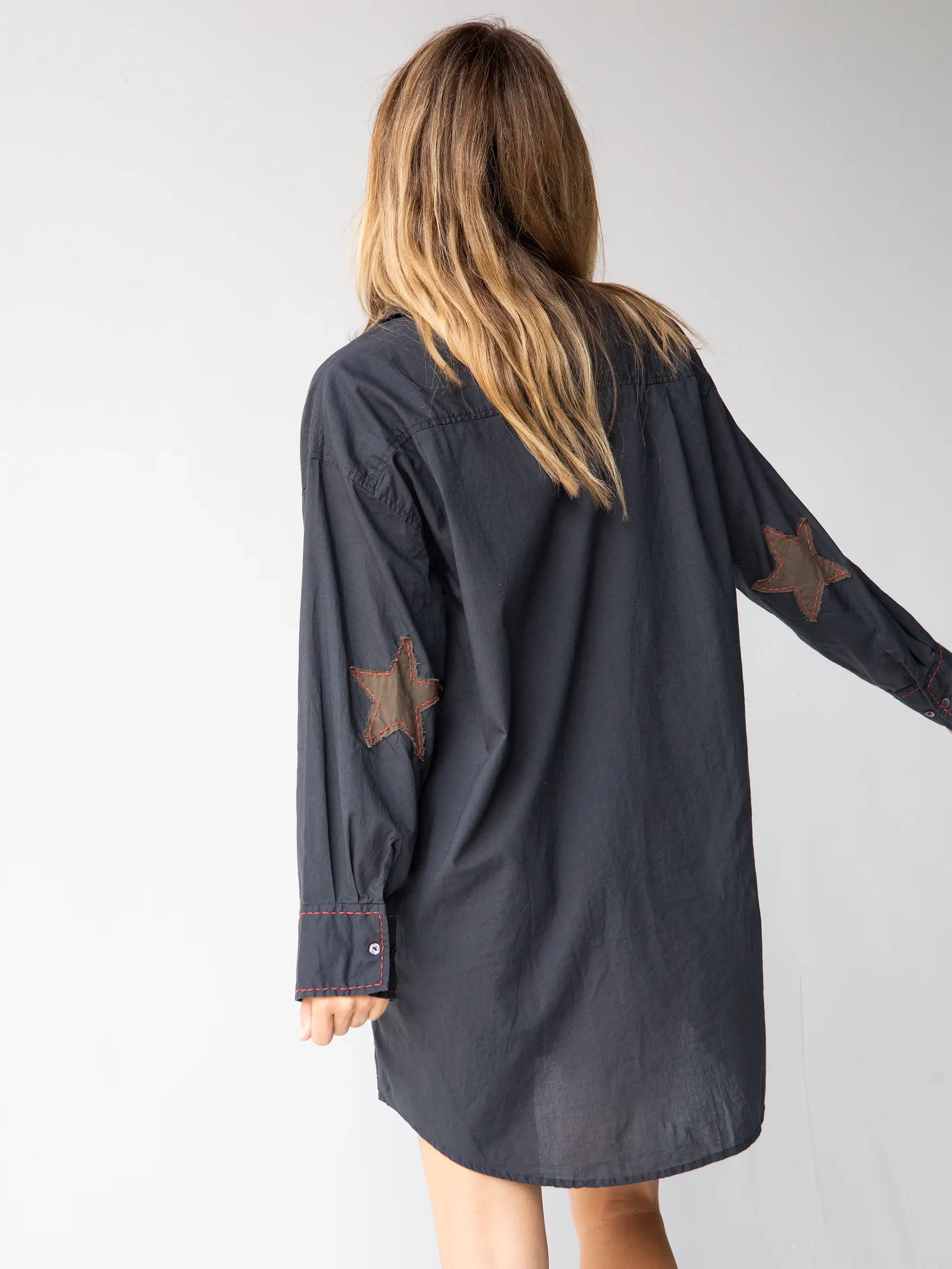Natural Life Lesli Shirt Dress - Charcoal 4 Natural Life Lesli Shirt Dress - Charcoal - Image 2
