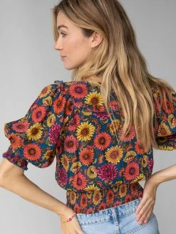 Natural Life Good Vibes Smocked Top - Sunflower 9 Natural Life Good Vibes Smocked Top - Sunflower -Natural Life Shop 484A1469