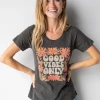 Natural Life Boho Tee Shirt - Good Vibes Only -Natural Life Shop 484A1563 20copy