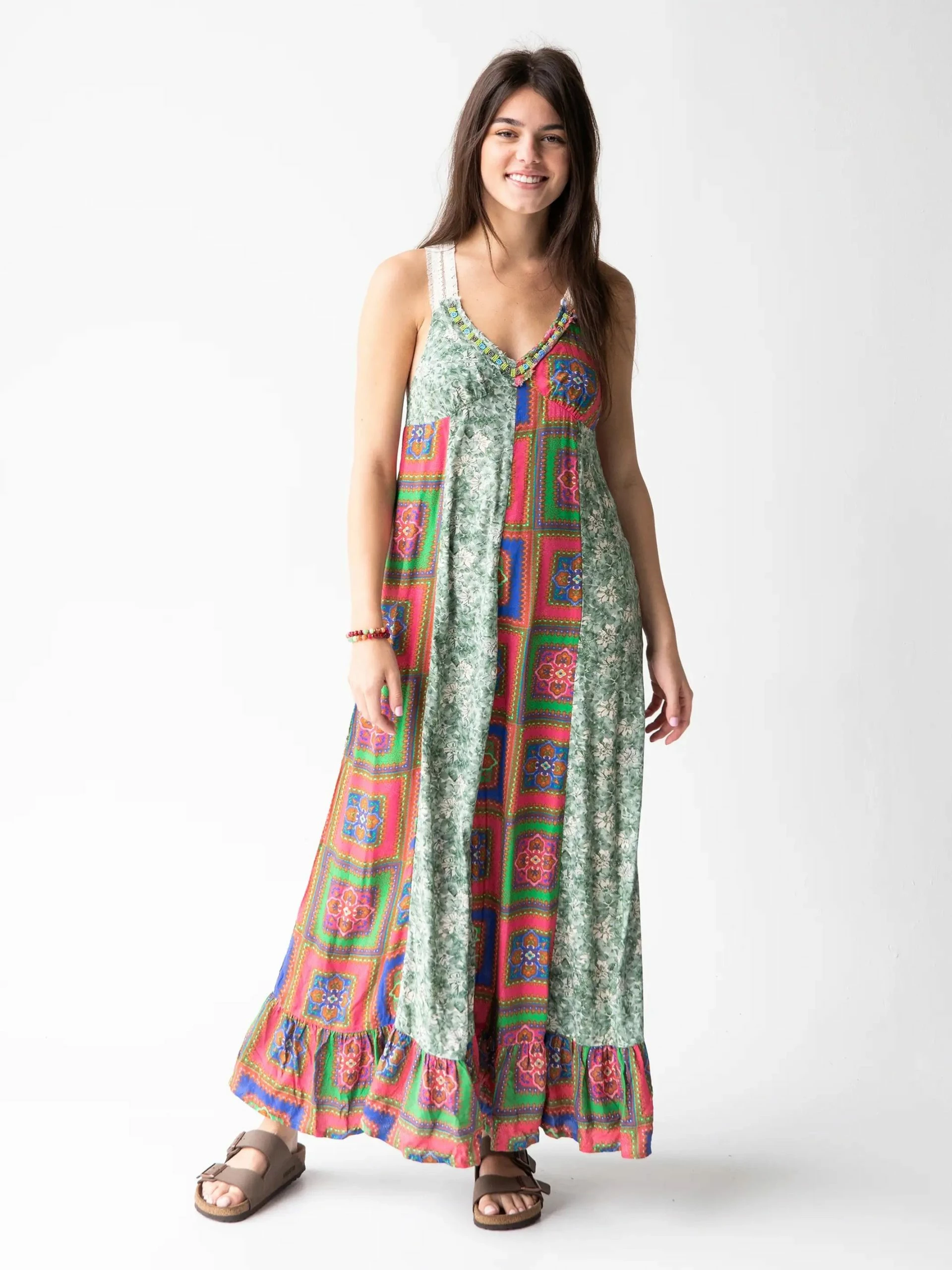 Natural Life Amina Lace Maxi Dress - Sage Pink 6 Natural Life Amina Lace Maxi Dress - Sage Pink - Image 4