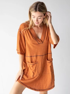 Natural Life Charlie V-Neck Dress - Burnt Orange 11 Natural Life Charlie V-Neck Dress - Burnt Orange -Natural Life Shop 484A1716 20copy