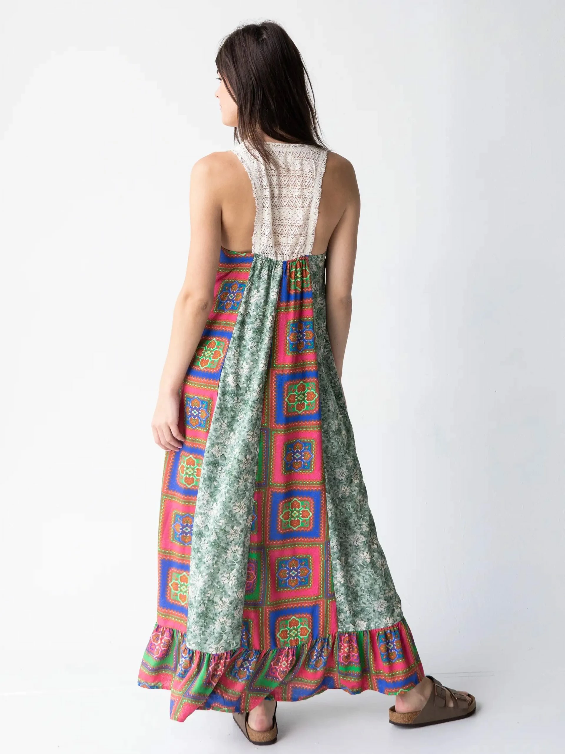 Natural Life Amina Lace Maxi Dress - Sage Pink 8 Natural Life Amina Lace Maxi Dress - Sage Pink - Image 6