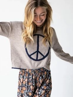 Natural Life Wide Leg Pant - Charcoal Light Blue Floral Border -Natural Life Shop 484A2091 20copy