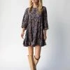 Natural Life Heidi Mini Dress - Navy Paisley -Natural Life Shop 484A2518 20copy