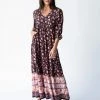 Natural Life Vivian Maxi Dress - Brown Cream Floral -Natural Life Shop 484A2582 20copy