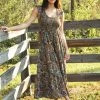 Natural Life Olivia Smocked Maxi Dress - Olive Floral -Natural Life Shop 484A2732 20copy