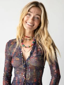 Natural Life Rainbow Stone Bracelet Choker -Natural Life Shop 484A3074 20copy