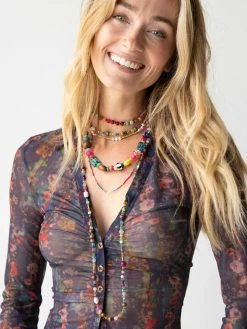Natural Life Boho Glass & Pearl Beaded Necklace - Multicolor -Natural Life Shop 484A3074 20copy 202