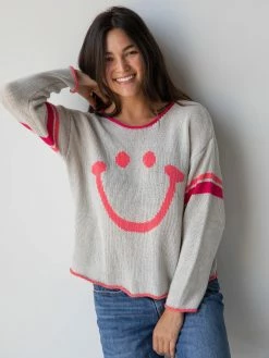 Natural Life Carson Knit Sweater - Smiley