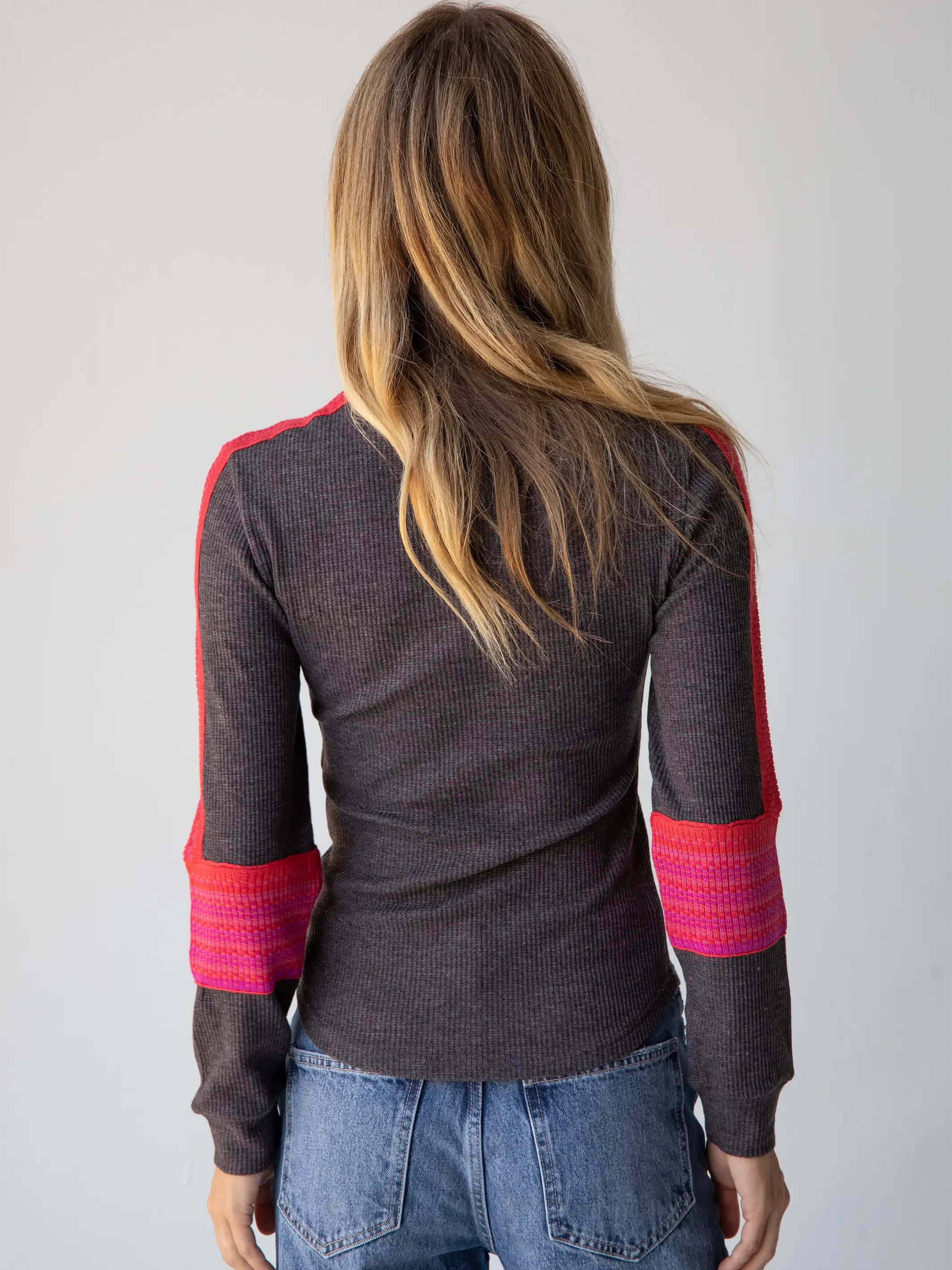 Natural Life London Trim Top - Charcoal 5 Natural Life London Trim Top - Charcoal - Image 3