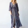 Natural Life Celia Maxi Dress - Cranberry Navy Paisley -Natural Life Shop 484A4436 20copy