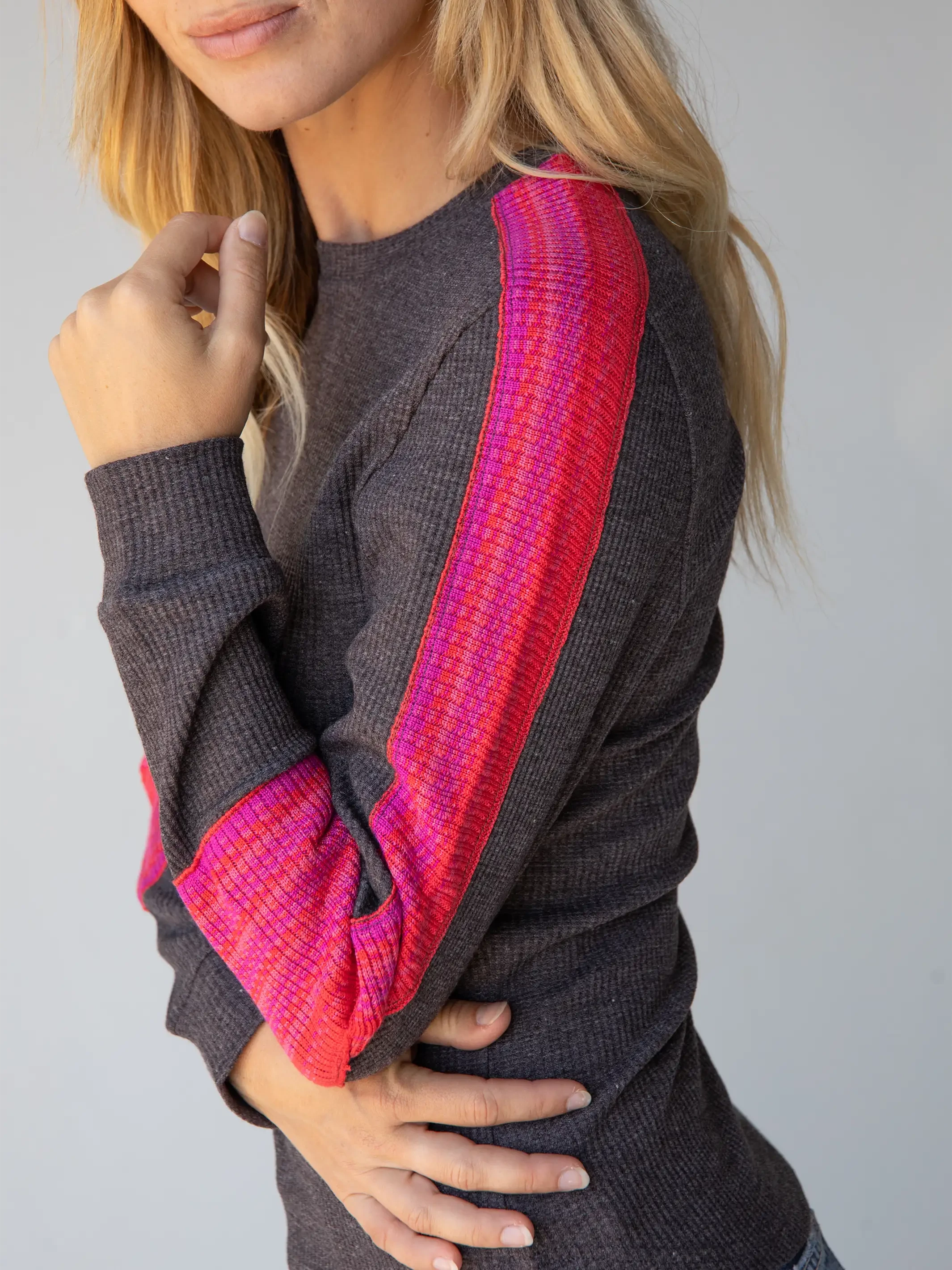 Natural Life London Trim Top - Charcoal 4 Natural Life London Trim Top - Charcoal - Image 2