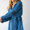Natural Life Lesli Shirt Dress - Dark Turquoise