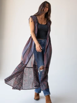 Natural Life Ayla Kimono - Navy Red Stripe Floral 9 Natural Life Ayla Kimono - Navy Red Stripe Floral -Natural Life Shop 484A4667 20copy