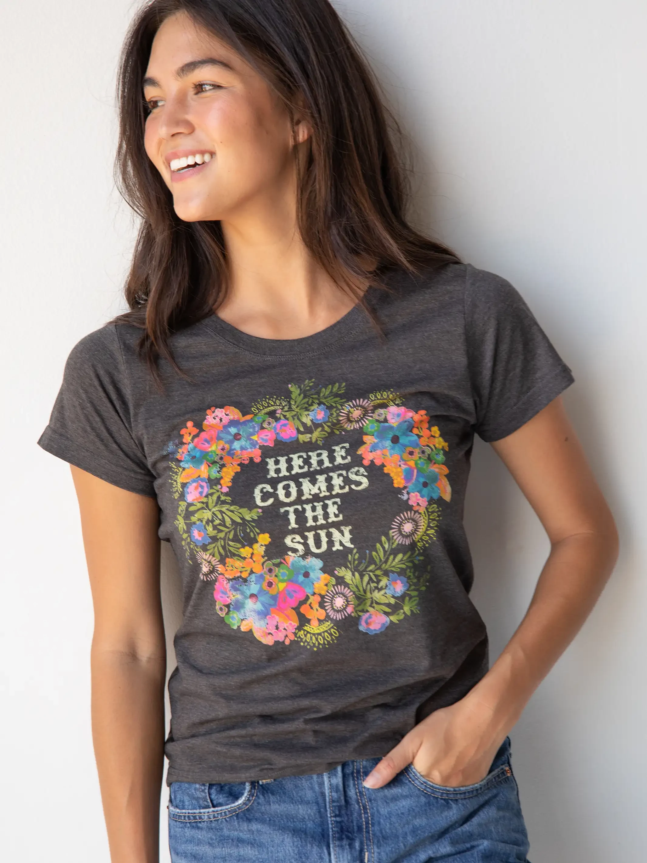 Natural Life Perfect Fit Tee Shirt - Here Comes The Sun 4 Natural Life Perfect Fit Tee Shirt - Here Comes The Sun - Image 2