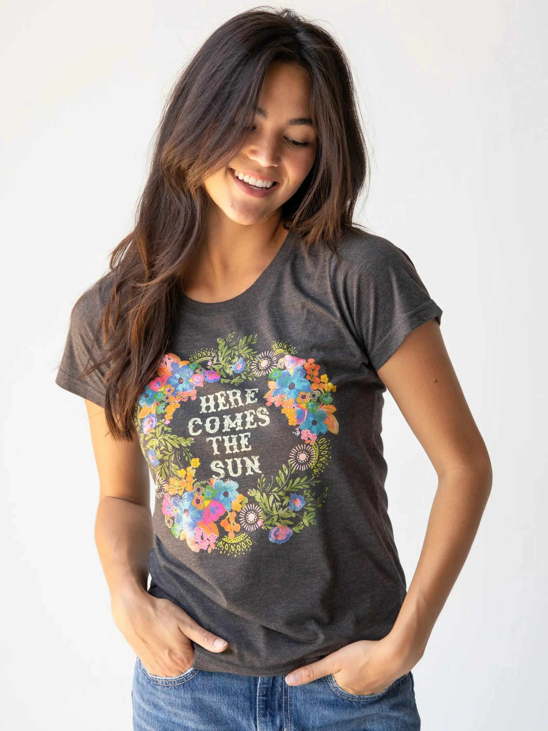 Natural Life Perfect Fit Tee Shirt - Here Comes The Sun 3 Natural Life Perfect Fit Tee Shirt - Here Comes The Sun
