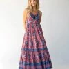 Natural Life Isabella Maxi Dress - Red Blue Floral 1 Natural Life Isabella Maxi Dress - Red Blue Floral -Natural Life Shop 484A4787