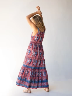 Natural Life Isabella Maxi Dress - Red Blue Floral 10 Natural Life Isabella Maxi Dress - Red Blue Floral -Natural Life Shop 484A4812