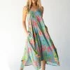 Natural Life Katrina Midi Slip Dress - Light Blue Neon Floral -Natural Life Shop 484A4983 20copy