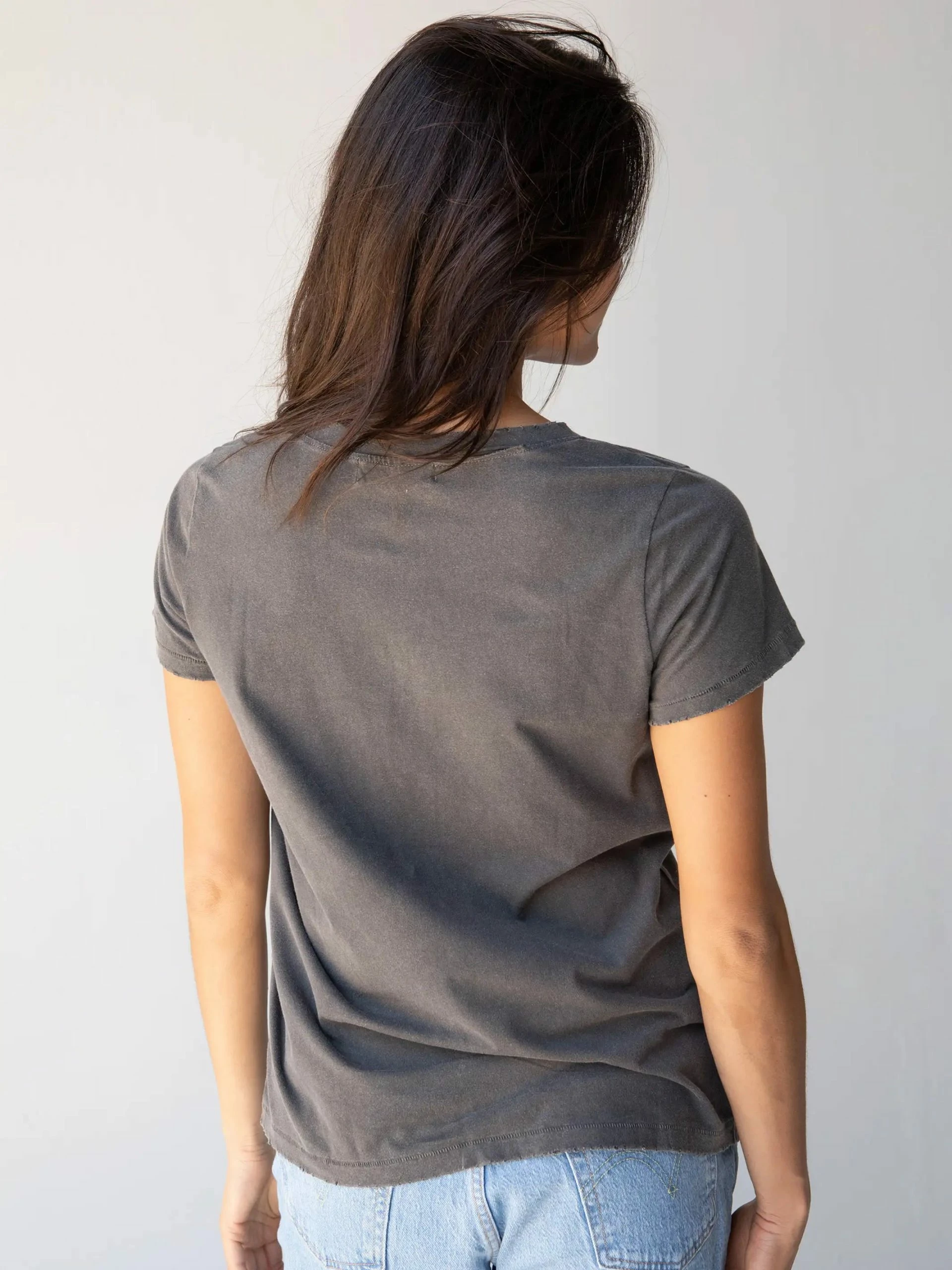 Natural Life Noah Distressed Tee - Charcoal 6 Natural Life Noah Distressed Tee - Charcoal - Image 4