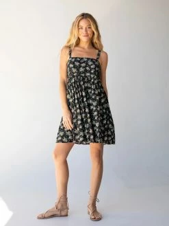 Natural Life Patti Dress - Black Bouquets -Natural Life Shop 484A5076