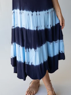 Natural Life Livie Maxi Dress - Blue Stripe Tie-Dye -Natural Life Shop 484A5306 20copy