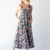 Natural Life Claudia Smocked Maxi Dress - Pink Blue Floral -Natural Life Shop 484A5503 20copy