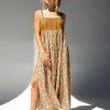 Natural Life Patti Side Slit Maxi Dress - Turquoise Orange Mixed Print 2 Natural Life Patti Side Slit Maxi Dress - Turquoise Orange Mixed Print -Natural Life Shop 484A6233
