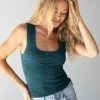 Natural Life Danielle Square Neck Tank - Teal -Natural Life Shop 484A6407 20copy