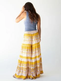 Natural Life Patti Palazzo Pant - Mustard Paisley 9 Natural Life Patti Palazzo Pant - Mustard Paisley -Natural Life Shop 484A6497