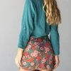 Natural Life Rachel Mini Skirt - Coral Turquoise Floral -Natural Life Shop 484A7146 20copy