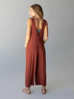 Natural Life Carly Wide-Leg Jumpsuit - Rust -Natural Life Shop 484A7175