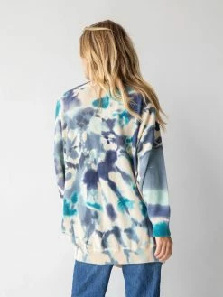Natural Life Taylor Oversized Sweater - Blue Tie-Dye -Natural Life Shop 484A7220 20copy