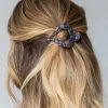 Natural Life Floral Fabric Boho Hair Clip - Indigo -Natural Life Shop 484A7248