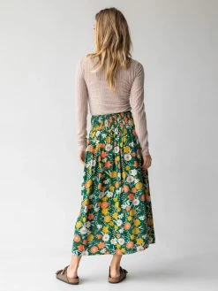 Natural Life Addie Midi Skirt - Green Yellow Daffodil 8 Natural Life Addie Midi Skirt - Green Yellow Daffodil -Natural Life Shop 484A7568