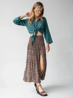 Natural Life Angelina Midi Skirt - Autumn Blossom