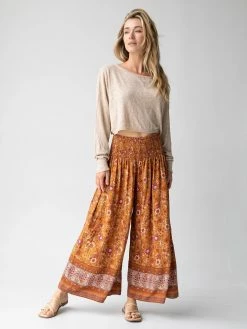 Natural Life Make A Move Wide-Leg Palazzo Pant - Camel Border
