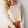 Natural Life Ellie Cropped Pullover - Cream -Natural Life Shop 484A8058 20copy