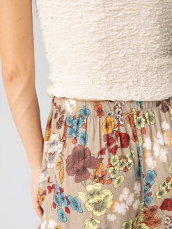 Natural Life Patti Palazzo Pant - Tan Cream Floral -Natural Life Shop 484A8134 20copy