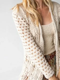 Natural Life Abigail Crochet Duster - Cream -Natural Life Shop 484A8180