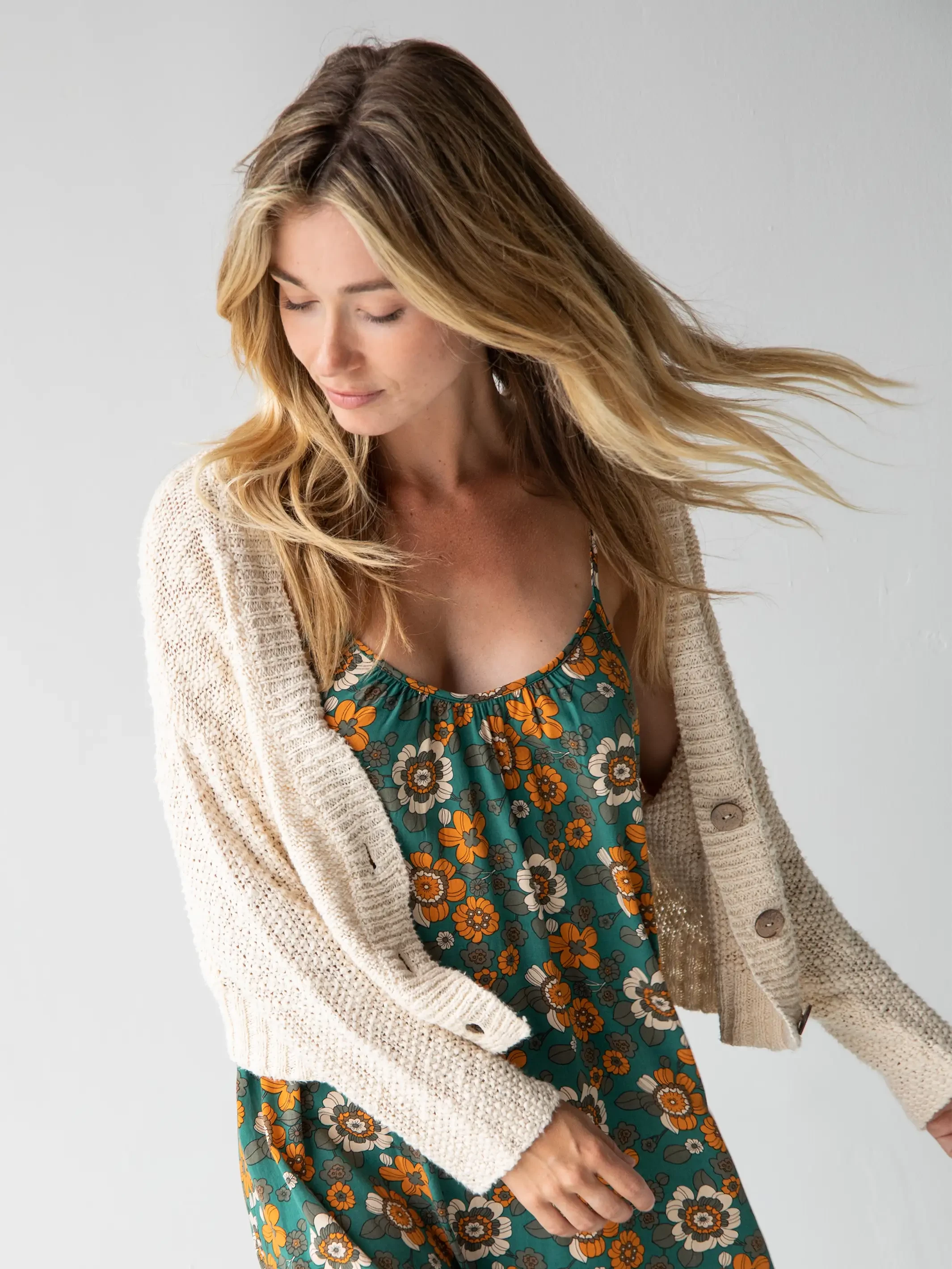 Natural Life Cable Knit Cardigan - Cream 3 Natural Life Cable Knit Cardigan - Cream