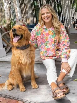 Natural Life Oversized Printed Sweatshirt - Floral -Natural Life Shop 484A9897 20copy