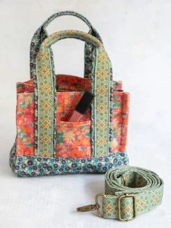 Natural Life Mini Crossbody Tote - Coral Sage 6 Natural Life Mini Crossbody Tote - Coral Sage -Natural Life Shop BAG000047 1
