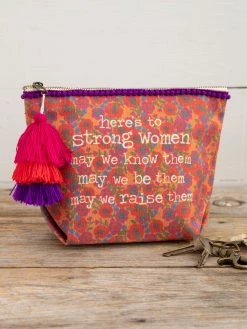 Natural Life Canvas Zip Pouch - Strong Women