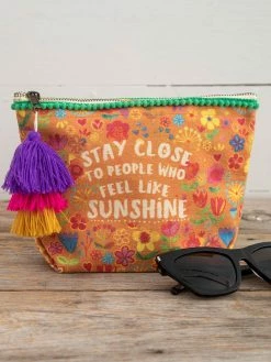 Natural Life Canvas Zip Pouch - Stay Close