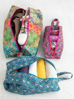 Natural Life Pack & Go Packing Cube Set - Wildflower Border -Natural Life Shop BAG000056 2