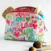 Natural Life Vegan Leather Cosmetic Pouch - Love -Natural Life Shop BAG000066 1