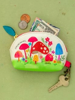 Natural Life Vegan Leather Mini Pouch - Grow Your Own Way