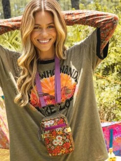 Natural Life 8-in-1 Pocket Crossbody - Ditsy Garden -Natural Life Shop BAG000072 5