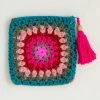 Natural Life Crochet Zip Pouch - Teal -Natural Life Shop BAG000075